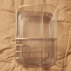 Clear and Gold Organizer Tray